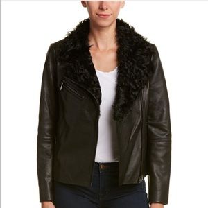 NWT Badgley Mischka Marianne leather jacket